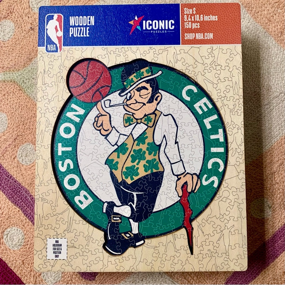 Iconic Boston Celtics Wooden Jigsaw Puzzle, 150 pcs